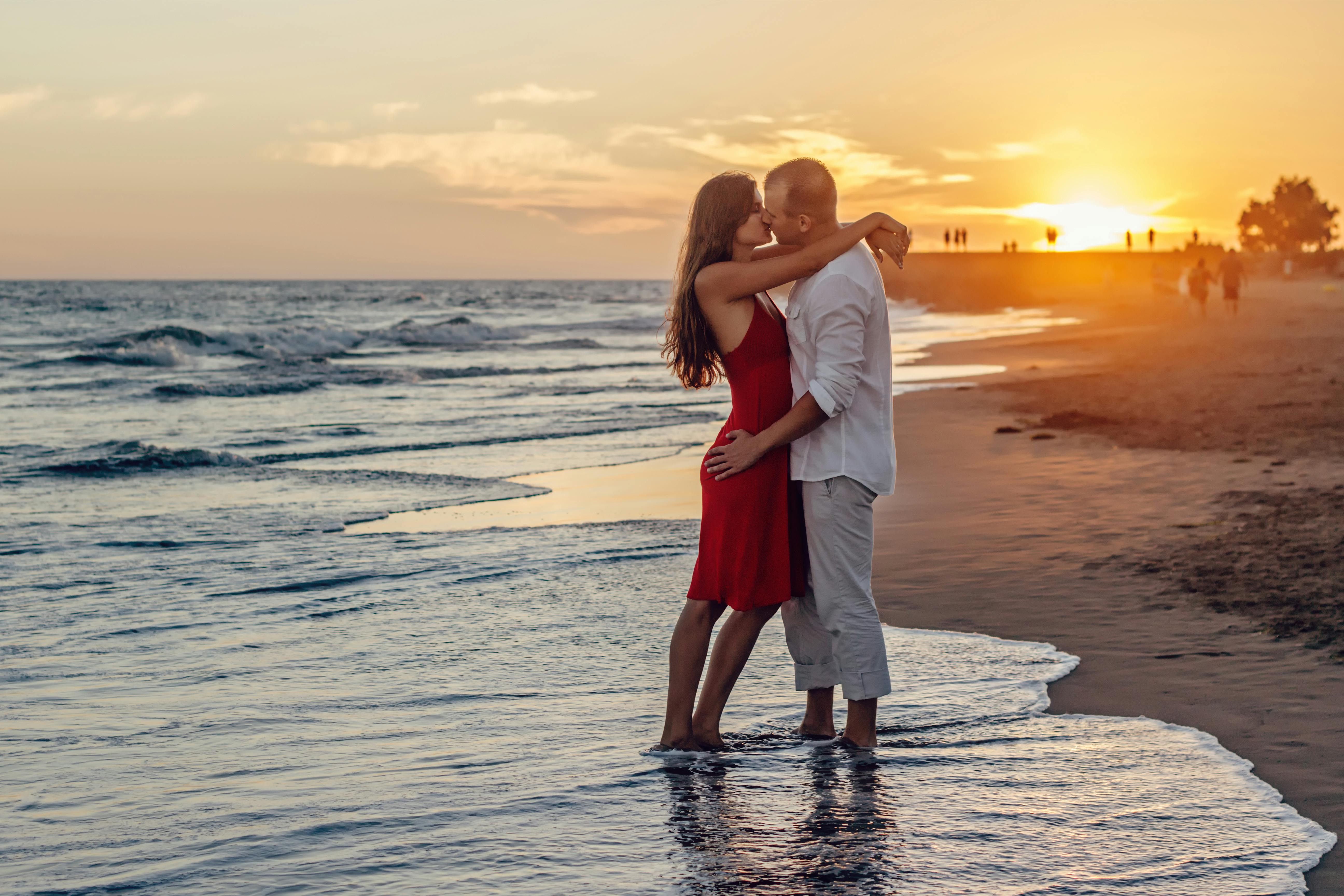 rediscovering intimacy - a couple on the beach